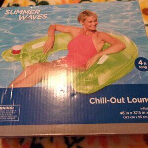 Green Summer Waves Chill Out Lounge  pool float